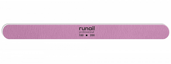 Профессиональная пилка для искусственных ногтей (розовая, закругленная, 180/200)  №4727★salonmed.ru